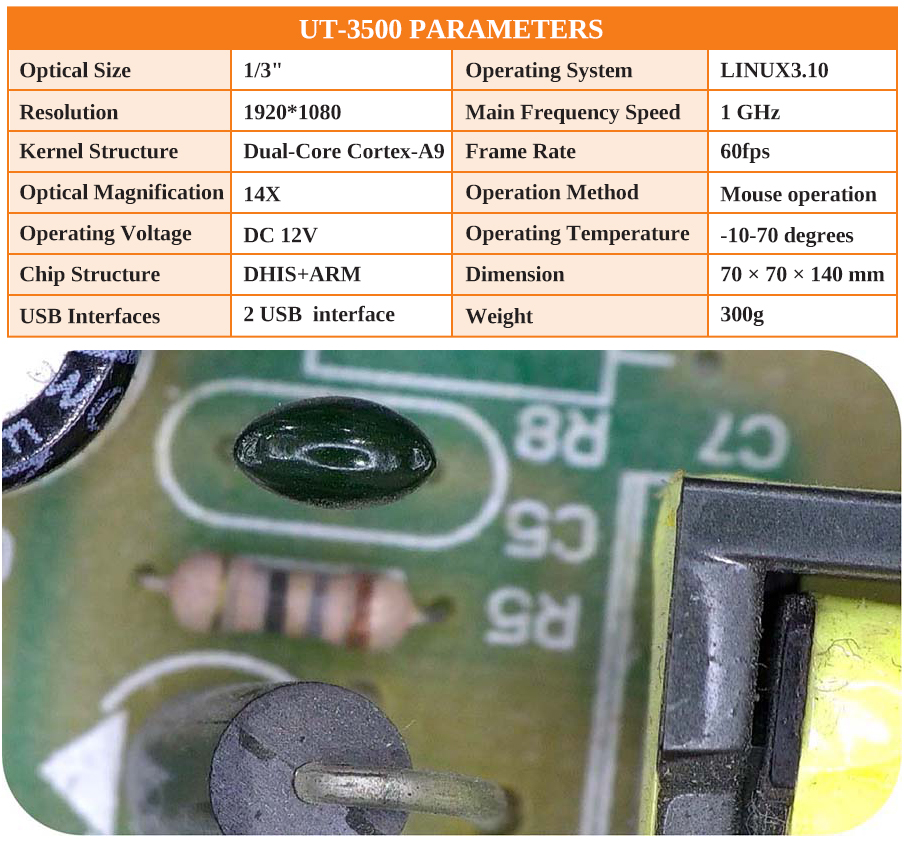 China Best Of AUT-ofocus Digital Microscope UT-3500AF - Detail 1
