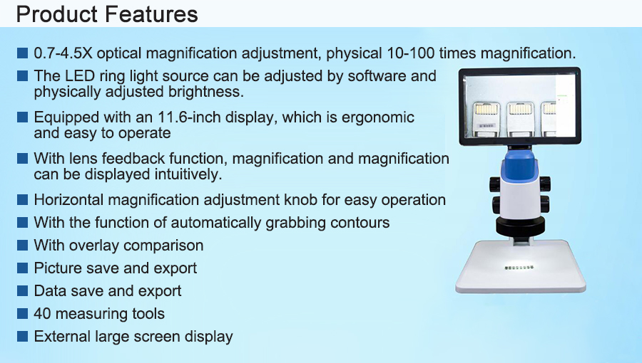 China Best Industrial Electronic Microscope With Monitor For PCB Board Inspection J - Detail 2