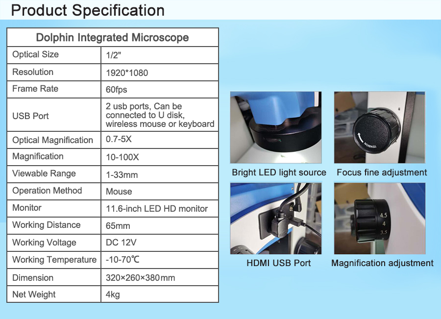 China Best Industrial Electronic Microscope With Monitor For PCB Board Inspection J - Detail 3