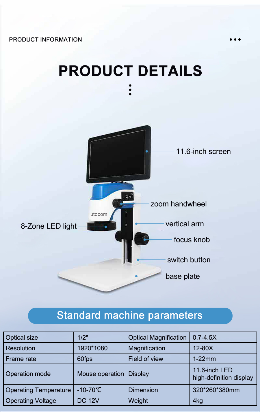 World Top Of Depth Of Field Microscope UT-600II - Detail 7