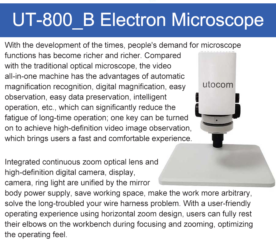 Hot Sale Of Manual 3d Microscope UT-800_3D - Detail 3