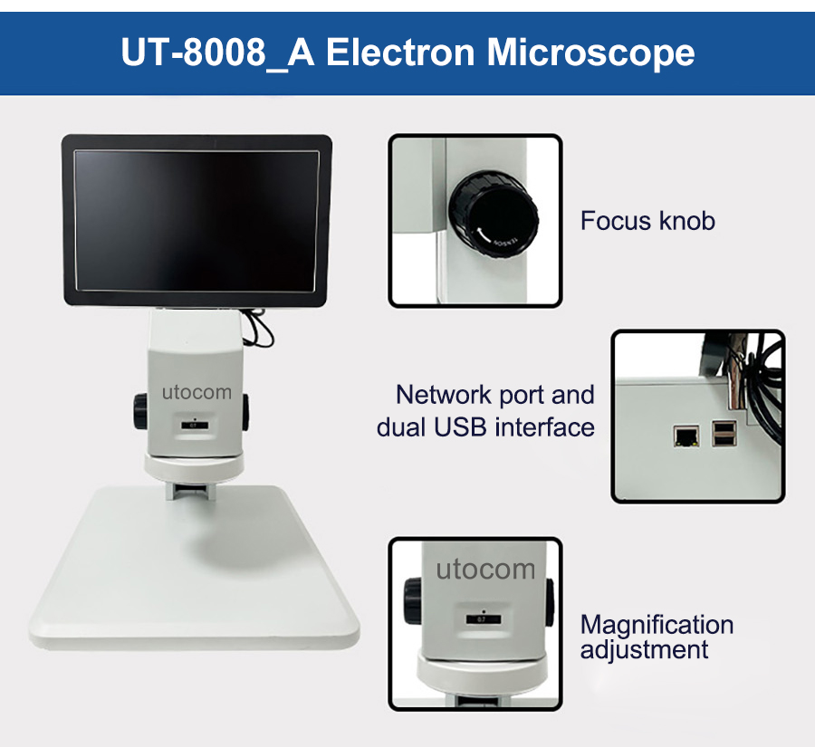 Utcom  3D View Type Of Electric Microscope Model: UT-8008_A - Detail 3