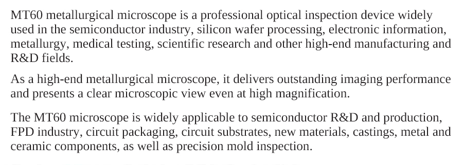 China Best Of Digital Metallographic Microscope UT-MT60_B - Detail 2